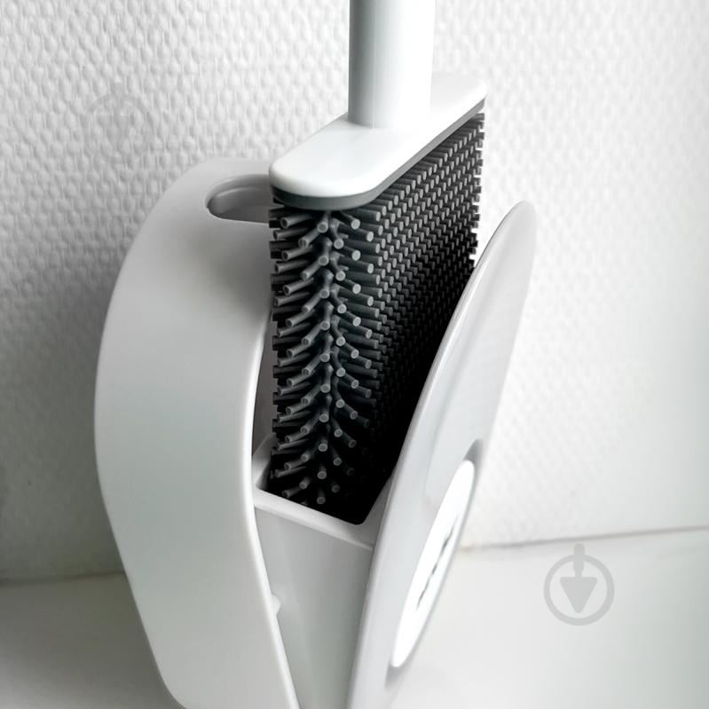 Ершик для унитаза MVM BP-34 WHITE/GRAY - фото 5