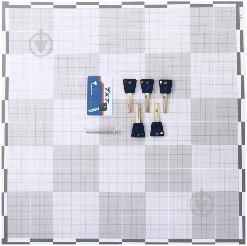 Циліндр Mul-T-Lock 7х7 33x33 ключ-ключ 66 мм нікель - фото 3