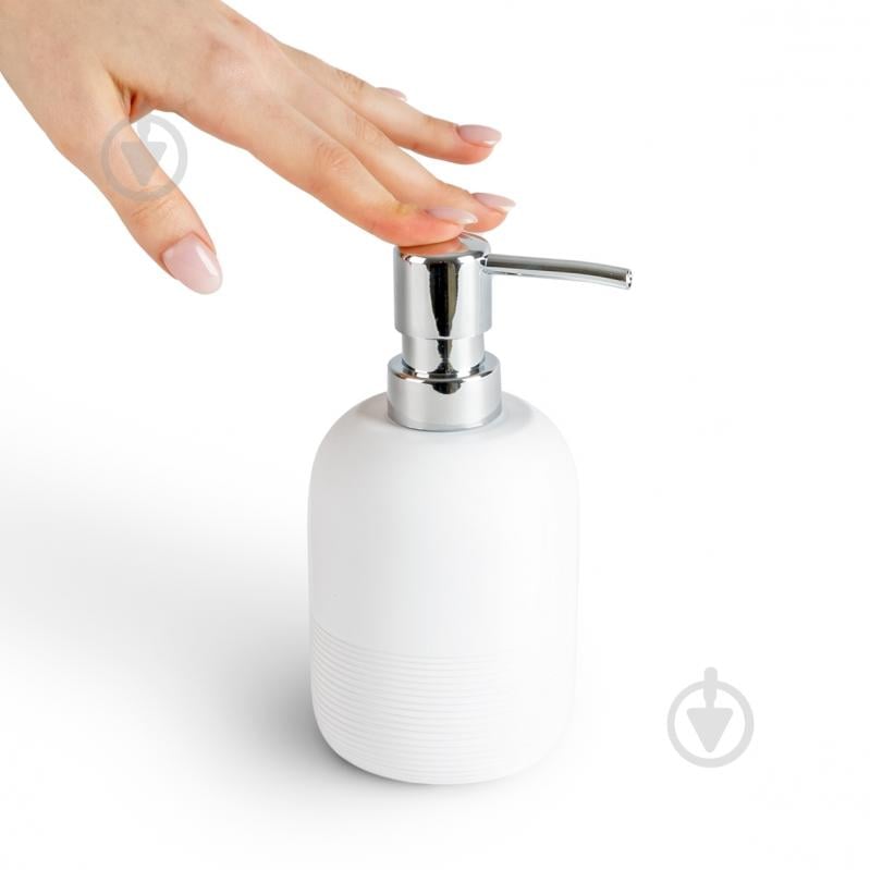 Дозатор для рідкого мила MVM Boston BA-04 WHITE - фото 3