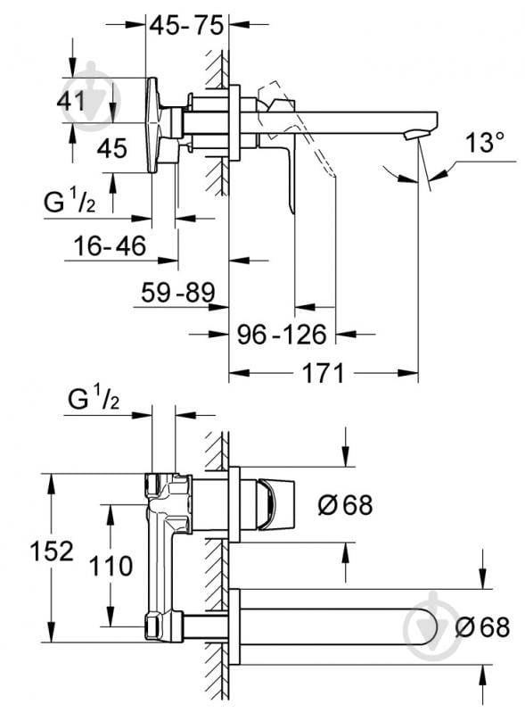 Смеситель для умывальника Grohe BauLoop 20289000 - фото 2 Смеситель для умывальника Grohe BauLoop 20289000 - фото 2