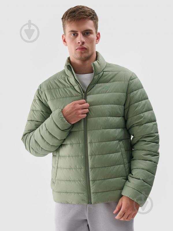 Куртка мужская демисезонная 4F DOWN JACKET M483 4FWAW24TDJAM483-43S р.2XL хаки - фото 1