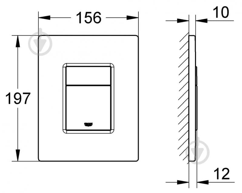 Панель смыва Grohe Skate Cosmopolitan 38732000 - фото 2 Панель смыва Grohe Skate Cosmopolitan 38732000 - фото 2