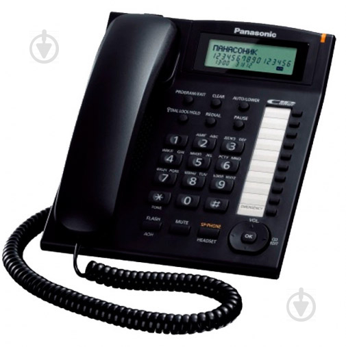 Телефон Panasonic KX-TS2388UAB Black - фото 1