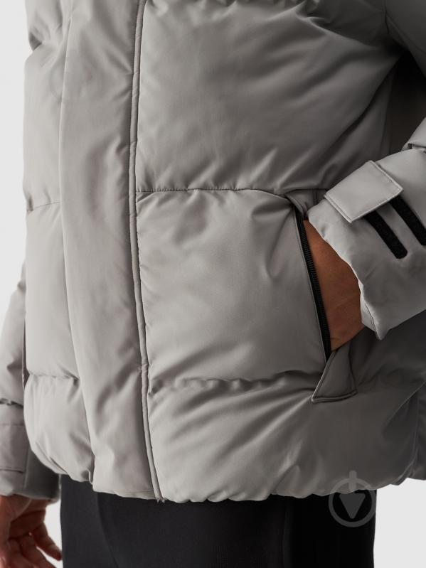 Пуховик чоловічий зимовий 4F DOWN JACKET M479 4FWAW24TDJAM479-25S р.2XL сірий - фото 5