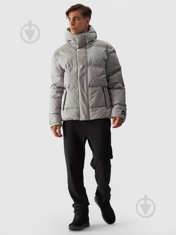 Пуховик чоловічий зимовий 4F DOWN JACKET M479 4FWAW24TDJAM479-25S р.2XL сірий - фото 6