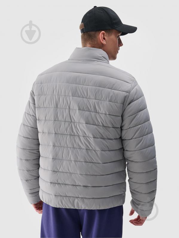 Куртка чоловіча демісезонна 4F DOWN JACKET M483 4FWAW24TDJAM483-25S р.2XL сіра - фото 4