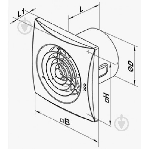 Вытяжной вентилятор Вентс 100 Квайт ВТ - фото 2