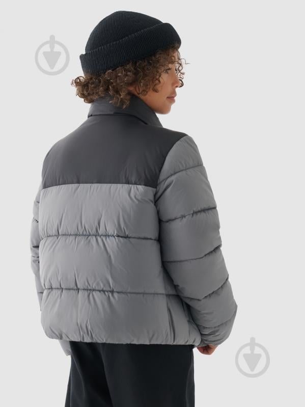 Пуховик для хлопчиків зимовий 4F DOWN JACKET M461 4FJWAW24TDJAM461-25S р.164 сірий - фото 4