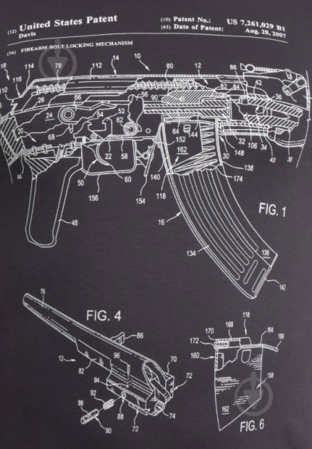 Футболка P1G AK-47 Rifle Legend NightGlow Series UA281-29891-AK-GT-NG р. XL [1223] Graphite - фото 6