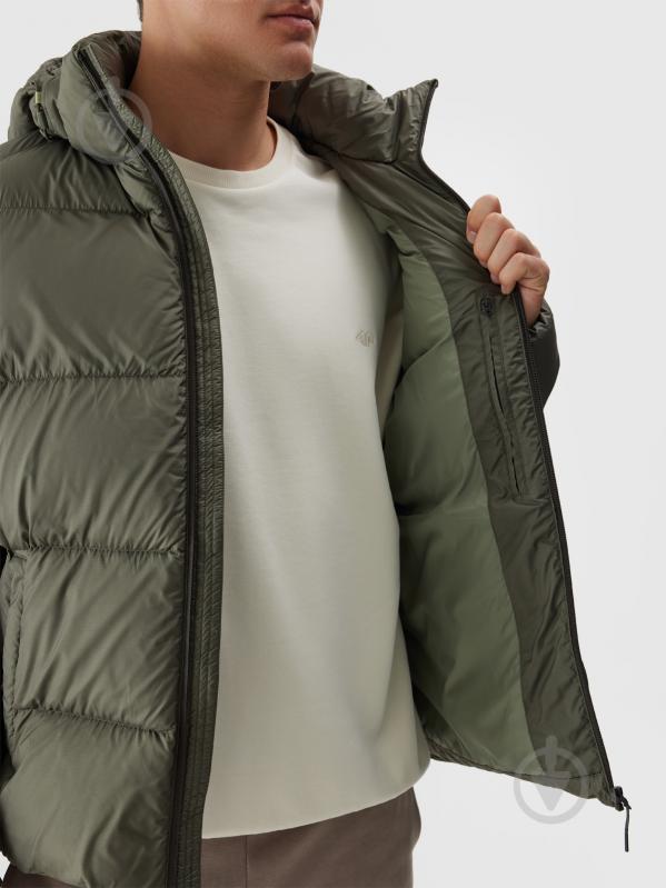 Пуховик мужской зимний 4F DOWN JACKET M513 4FWAW24TDJAM513-44S р.2XL хаки - фото 10