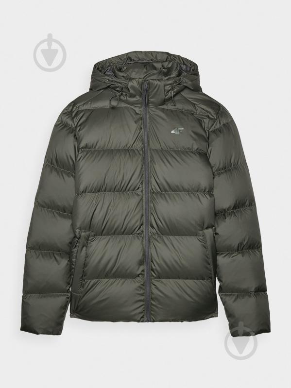 Пуховик мужской зимний 4F DOWN JACKET M513 4FWAW24TDJAM513-44S р.2XL хаки - фото 14