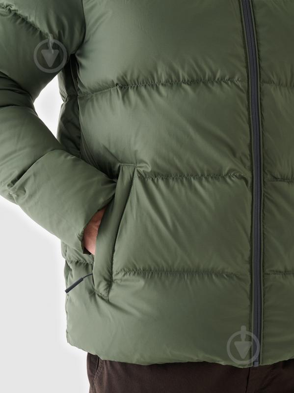 Пуховик мужской зимний 4F DOWN JACKET M513 4FWAW24TDJAM513-44S р.2XL хаки - фото 5