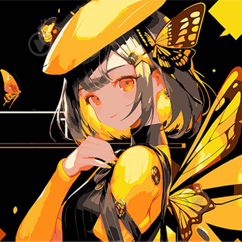 Набір для розпису за номерами Strateg Аніме дівчинка-метелик SH3030-17 - фото 1 Набір для розпису за номерами Strateg Аніме дівчинка-метелик SH3030-17 - фото 1