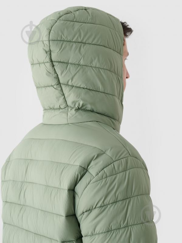 Куртка чоловіча демісезонна 4F DOWN JACKET M484 4FWAW24TDJAM484-43S р.2XL зелена - фото 5