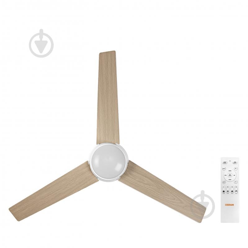 Люстра-вентилятор Osram Ceiling RGB DIM 18 Вт білий/дерево FAN NORDES - фото 9