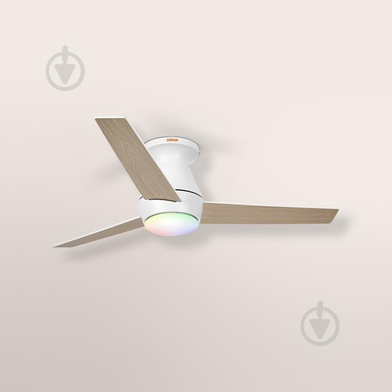 Люстра-вентилятор Osram Ceiling RGB DIM 18 Вт білий/дерево FAN NORDES - фото 11