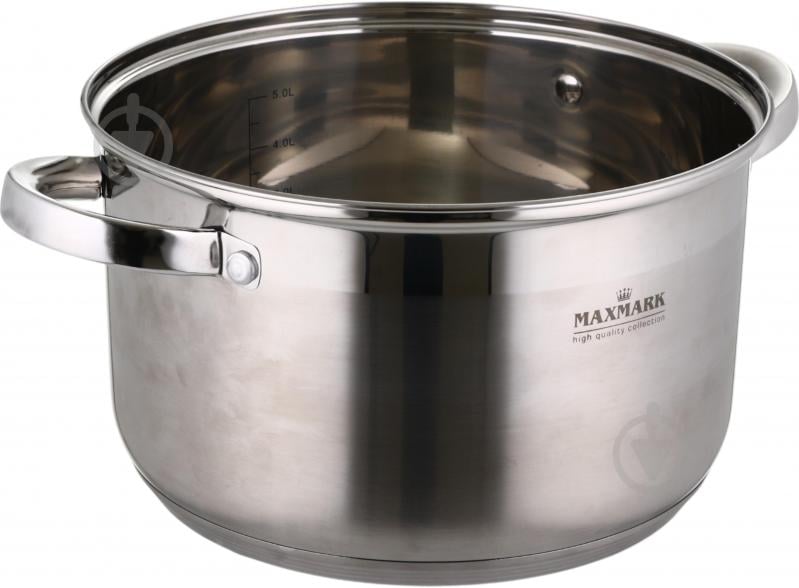 ᐉ Кастрюля с крышкой Maxmark 5 л 24 см MK-3705 • Купить в Киеве