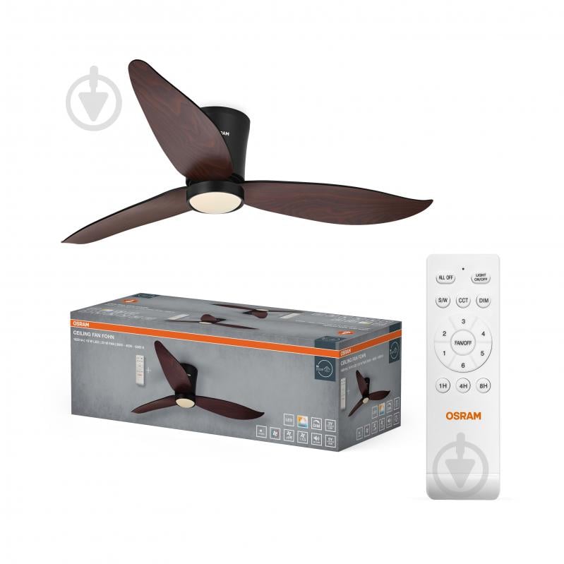 Люстра-вентилятор Osram Ceiling DIM 18 Вт дерево FAN FOHN - фото 1