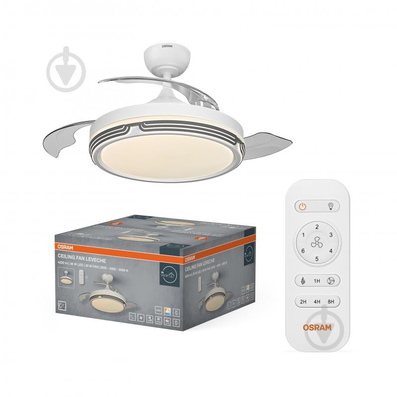 Люстра-вентилятор Osram Ceiling DIM 36 Вт белый FAN LEVECHE - фото 1