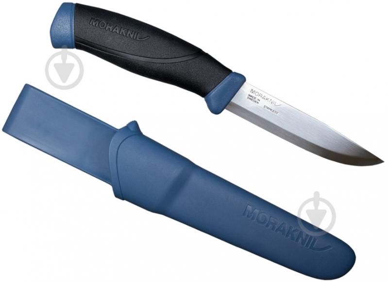 Нож Morakniv фиксированные Companion navy blue 12215 - фото 2