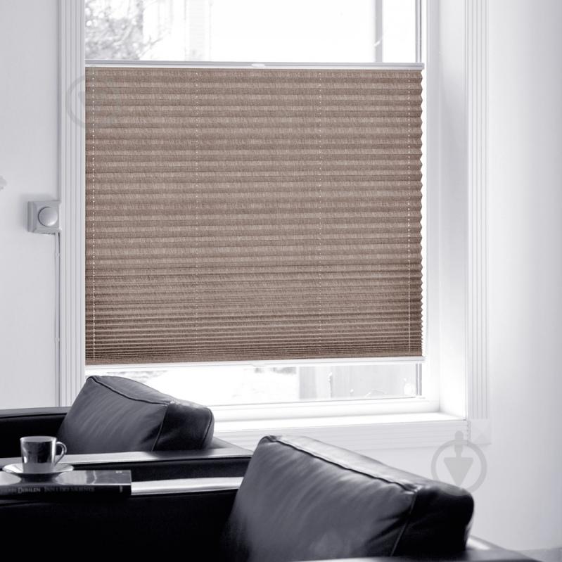 Штора-плиссе Rollotex ткань MELANGE 120х115 см Капучино - фото 4 Штора-плиссе Rollotex ткань MELANGE 120х115 см Капучино - фото 4