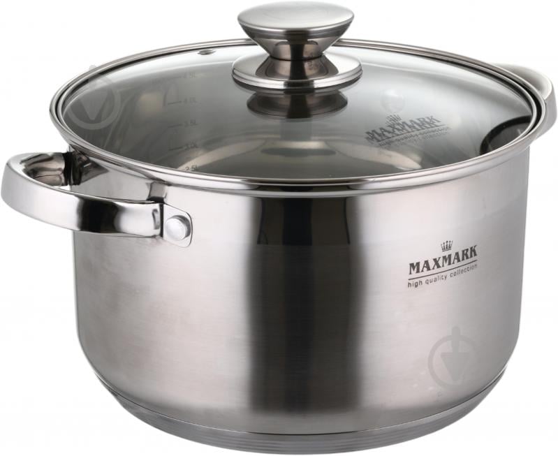 Кастрюля с крышкой Maxmark 4 л 22 см MK-3704 - фото 1