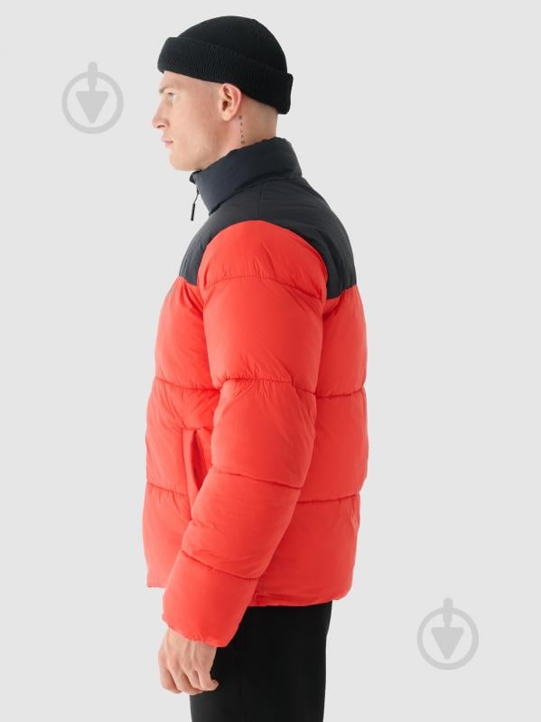 Пуховик чоловічий зимовий 4F DOWN JACKET M485 4FWAW24TDJAM485-62S р.2XL червоний - фото 7