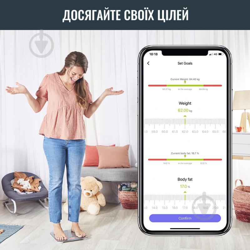 Ваги підлогові Tefal BM9600S1 GOODVIBES LIFE - фото 5