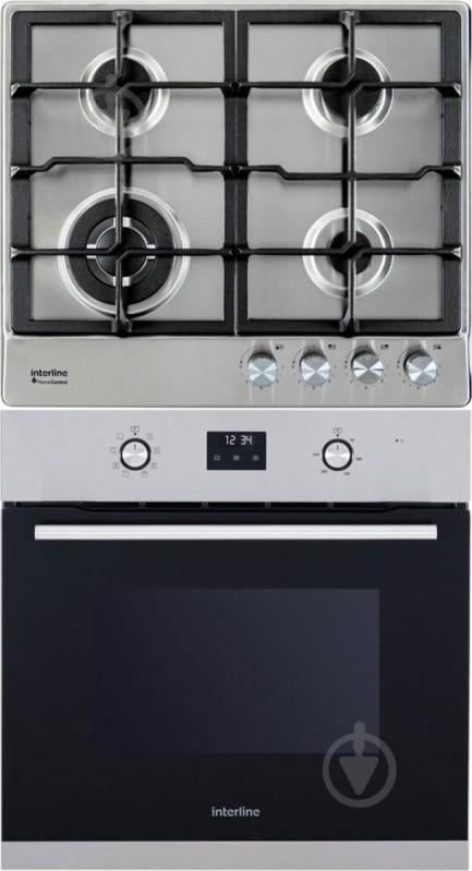 Комплект встраиваемой техники Interline духовой шкаф KTN 680 ECH XA + варочная поверхность HGS 763 FGT XM FLAME - фото 1 Комплект встраиваемой техники Interline духовой шкаф KTN 680 ECH XA + варочная поверхность HGS 763 FGT XM FLAME - фото 1