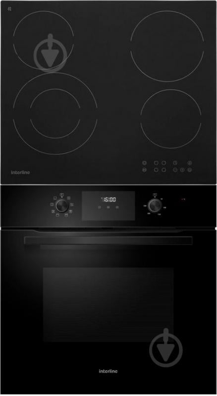 Комплект встраиваемой техники Interline духовой шкаф OEG 581 ECR BA + варочная поверхность HHV 566 SZP BA - фото 1 Комплект встраиваемой техники Interline духовой шкаф OEG 581 ECR BA + варочная поверхность HHV 566 SZP BA - фото 1