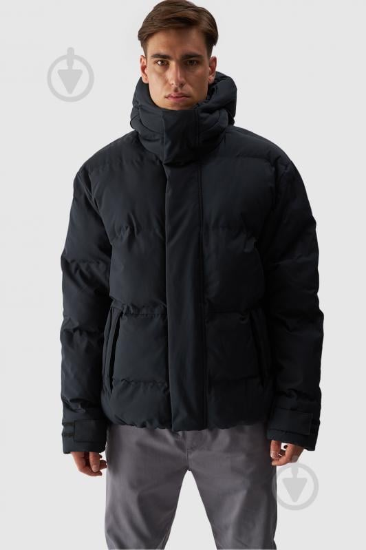 Пуховик чоловічий зимовий 4F DOWN JACKET M479 4FWAW24TDJAM479-20S р.2XL чорний - фото 1