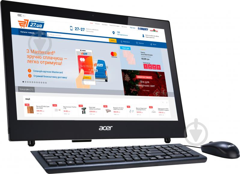 Моноблок Acer Aspire Z1-602 18.5" (DQ.B33ME.002) black - фото 2