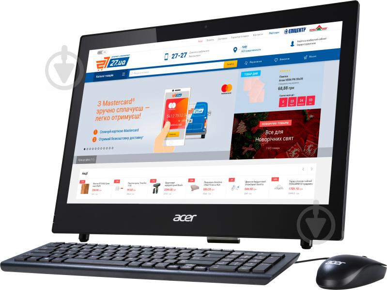 Моноблок Acer Aspire Z1-602 18.5" (DQ.B33ME.002) black - фото 3