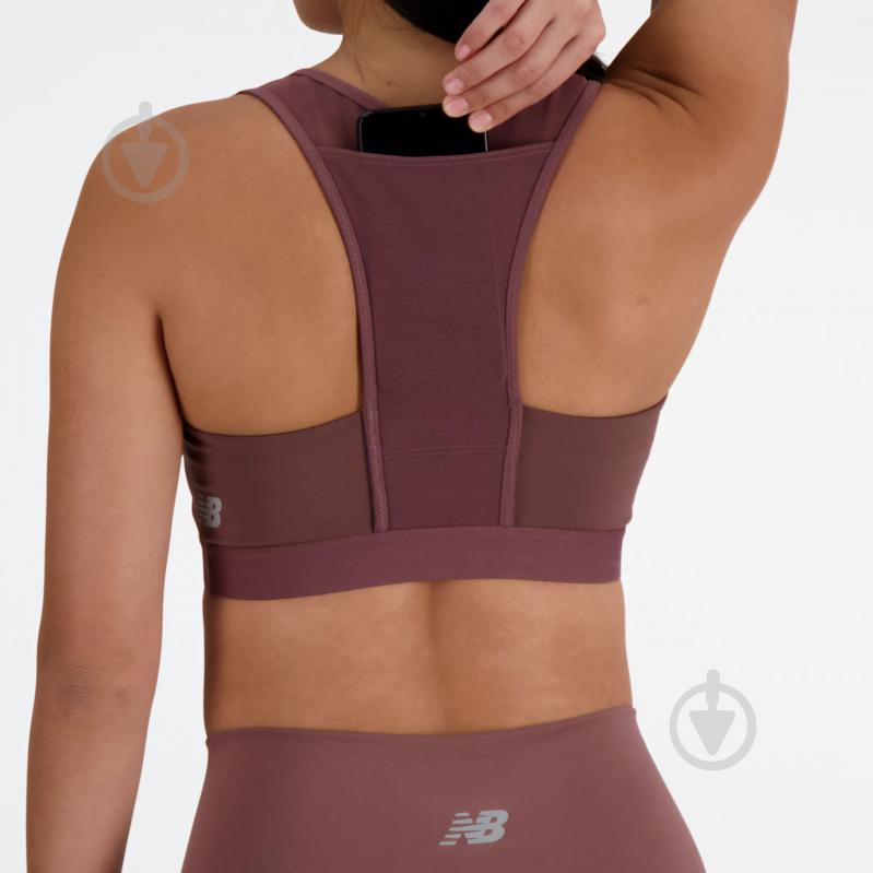 Бра New Balance NB ATHLETICS MEDIUM IMPACT SLEEK SPORTS BRA WB41046LIE р.XS рожевий - фото 6