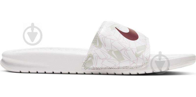 Шльопанці Nike BENASSI JDI PRINT 618919-117 р.36,5 білий - фото 2