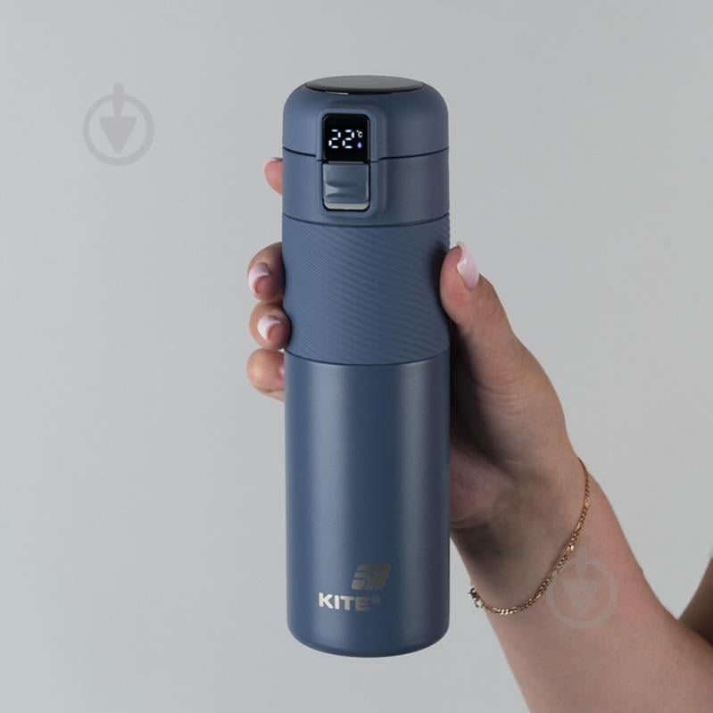 Термос KITE с термодатчиком 450 мл синий K25-1227-2 - фото 6 Термос KITE с термодатчиком 450 мл синий K25-1227-2 - фото 6