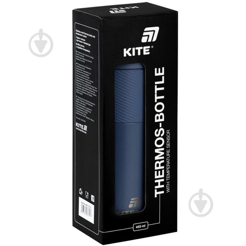 Термос KITE с термодатчиком 450 мл синий K25-1227-2 - фото 5 Термос KITE с термодатчиком 450 мл синий K25-1227-2 - фото 5