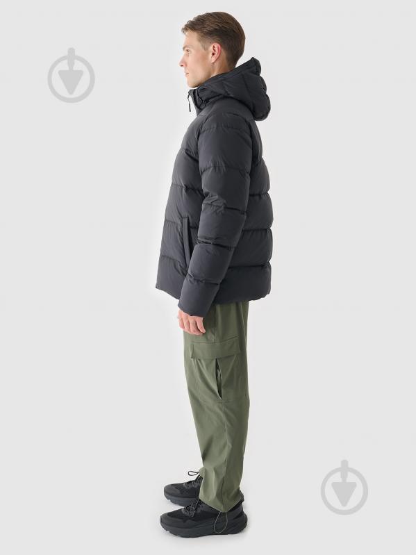 Пуховик чоловічий зимовий 4F DOWN JACKET M513 4FWAW24TDJAM513-20S р.2XL чорний - фото 10