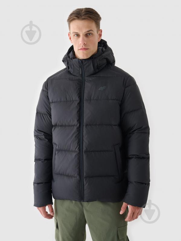 Пуховик чоловічий зимовий 4F DOWN JACKET M513 4FWAW24TDJAM513-20S р.2XL чорний - фото 2