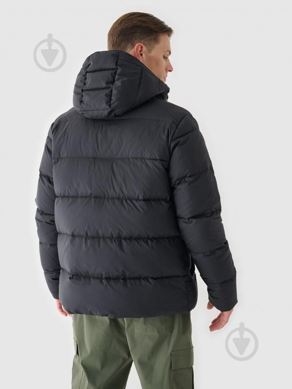 Пуховик чоловічий зимовий 4F DOWN JACKET M513 4FWAW24TDJAM513-20S р.2XL чорний - фото 3