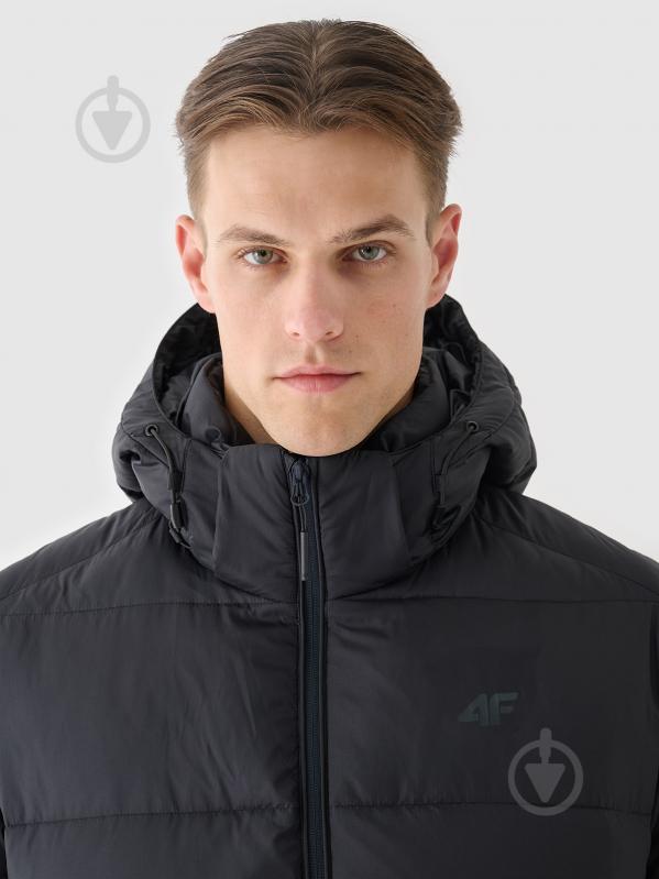 Пуховик чоловічий зимовий 4F DOWN JACKET M513 4FWAW24TDJAM513-20S р.2XL чорний - фото 4