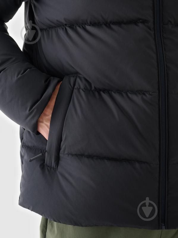 Пуховик чоловічий зимовий 4F DOWN JACKET M513 4FWAW24TDJAM513-20S р.2XL чорний - фото 7