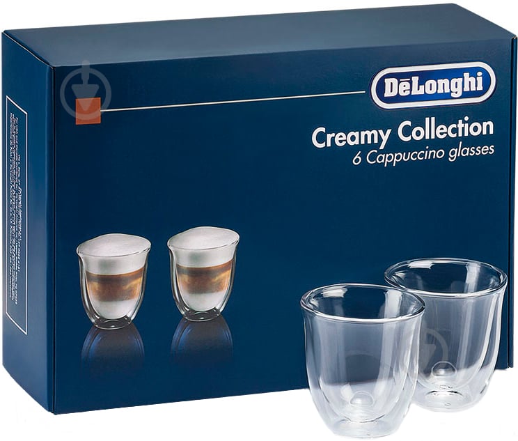 Набор стаканов Delonghi GLASSES Cappuccino 6 шт. Акція - фото 2