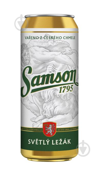 Пиво Samson світле з/б 0,5 л - фото 1