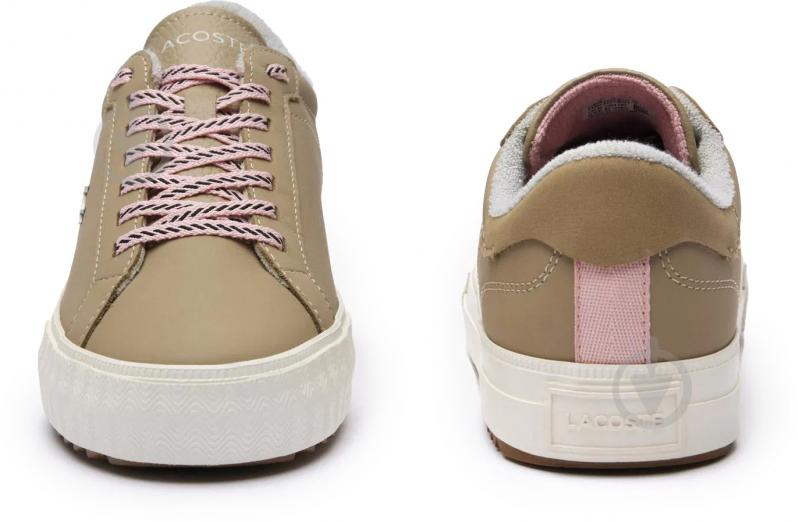 Кросівки жіночі демісезонні Lacoste POWERCOURT 746SFA0071BW7 р.40,5 бежеві - фото 4