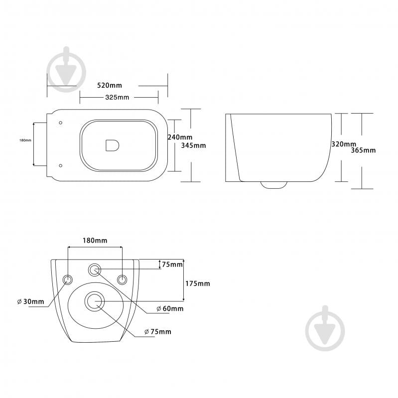 Унитаз подвесной ScandiSPA LAURA TORNADO, сиденье Duroplast soft-close - фото 6 Унитаз подвесной ScandiSPA LAURA TORNADO, сиденье Duroplast soft-close - фото 6