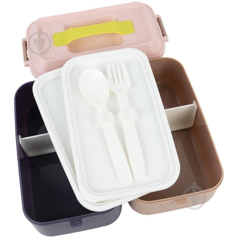 Ланч-бокс KITE 2000 мл бежевый K25-1184-1 - фото 3