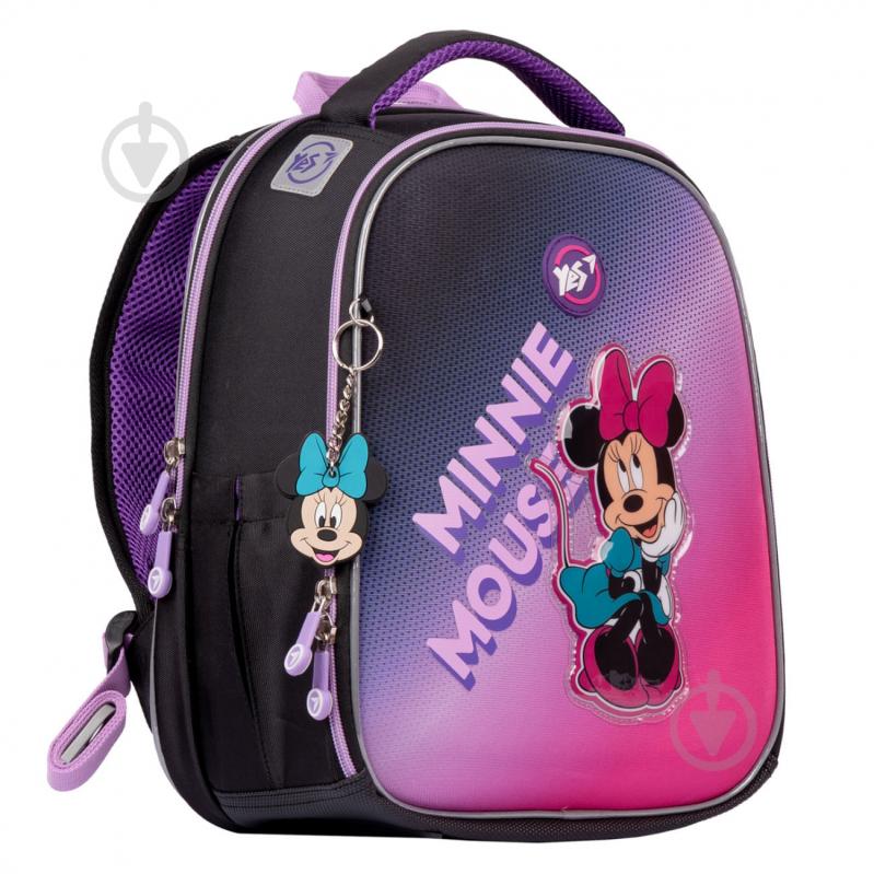 Рюкзак каркасный YES Minnie Mouse H-100 Minnie Mouse черно-розовый - фото 1