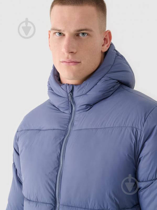 Пуховик чоловічий зимовий 4F DOWN JACKET M480 4FWAW24TDJAM480-32S р.3XL синій - фото 3 Пуховик чоловічий зимовий 4F DOWN JACKET M480 4FWAW24TDJAM480-32S р.3XL синій - фото 3