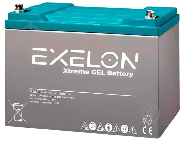 Батарея акумуляторна для ДБЖ EXELON EXG100-12 GEL (12V/100Ah/1200Wh) - фото 1